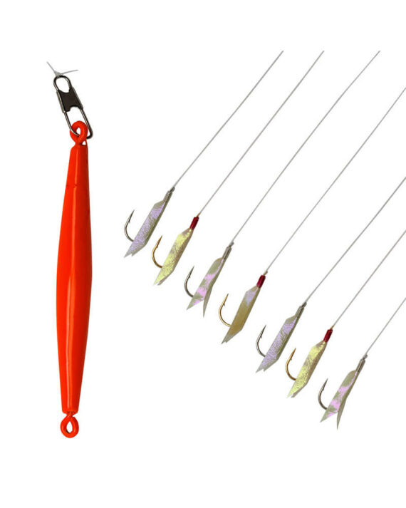 Jigging Rig, Special Weighted Assorted Hook (7 Pack) Gamakatsu USA