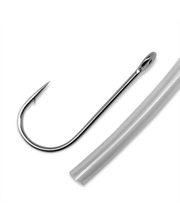 Eagle Claw #5B 30 Pack Fluorescent RED Octopus Fish Hooks – 1/0, Made In USA For Steelhead Walleye