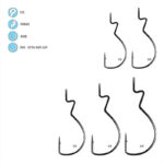 Worm Hook, Skip Gap - Line art