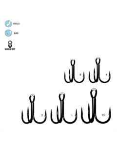 Gamakatsu Round Bend Treble Hooks – Assorted Sizes For Freshwater Fishing (Bass, Trout, Panfish & More)