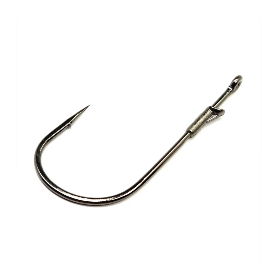 best hooks for worm fishing Gamakatsu Nano Alpha Offset Hook 2/0 Securely Holds Plastic Bait Heavy Cover Worm - Gamakatsu
