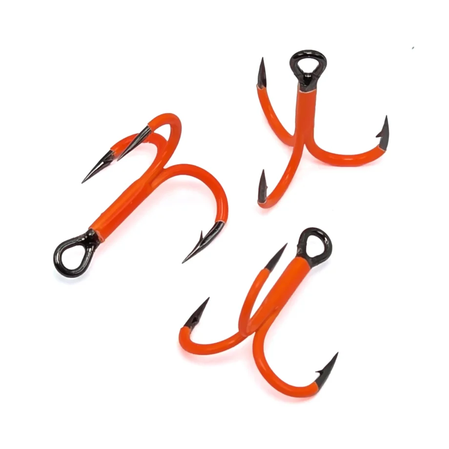 bendable fishing hooks Treble Round Bend