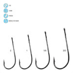 Worm Hook, Light Wire - Line art