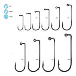 Jig Hook 90 Degree Heavy Wire, Round Bend - Line art