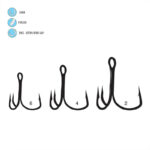 Treble Hooks, Extra Wide Gap (EWG) - Line art Treble Hooks, Extra Wide Gap (EWG) - Line art