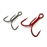 Treble Hooks, Extra Wide Gap (EWG) - Black and Red Treble Hooks, Extra Wide Gap (EWG) - Black and Red