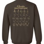 Brown Retro Sweatshirt Back Image