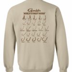 Sand Retro Sweatshirt Back Image